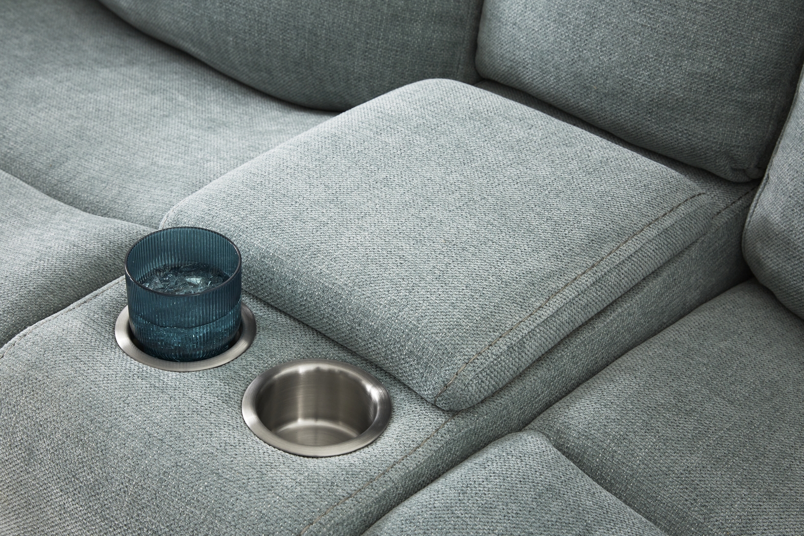 Meadow Park Seafoam 6 Pc Dual Power Reclining Living Room - Thumbnail - Image 14