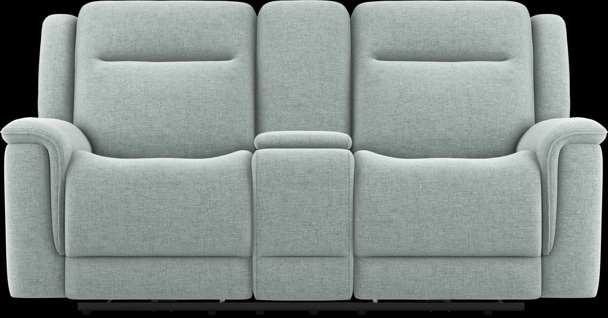 Meadow Park Seafoam Dual Power Reclining Console Loveseat - Thumbnail - Image 1