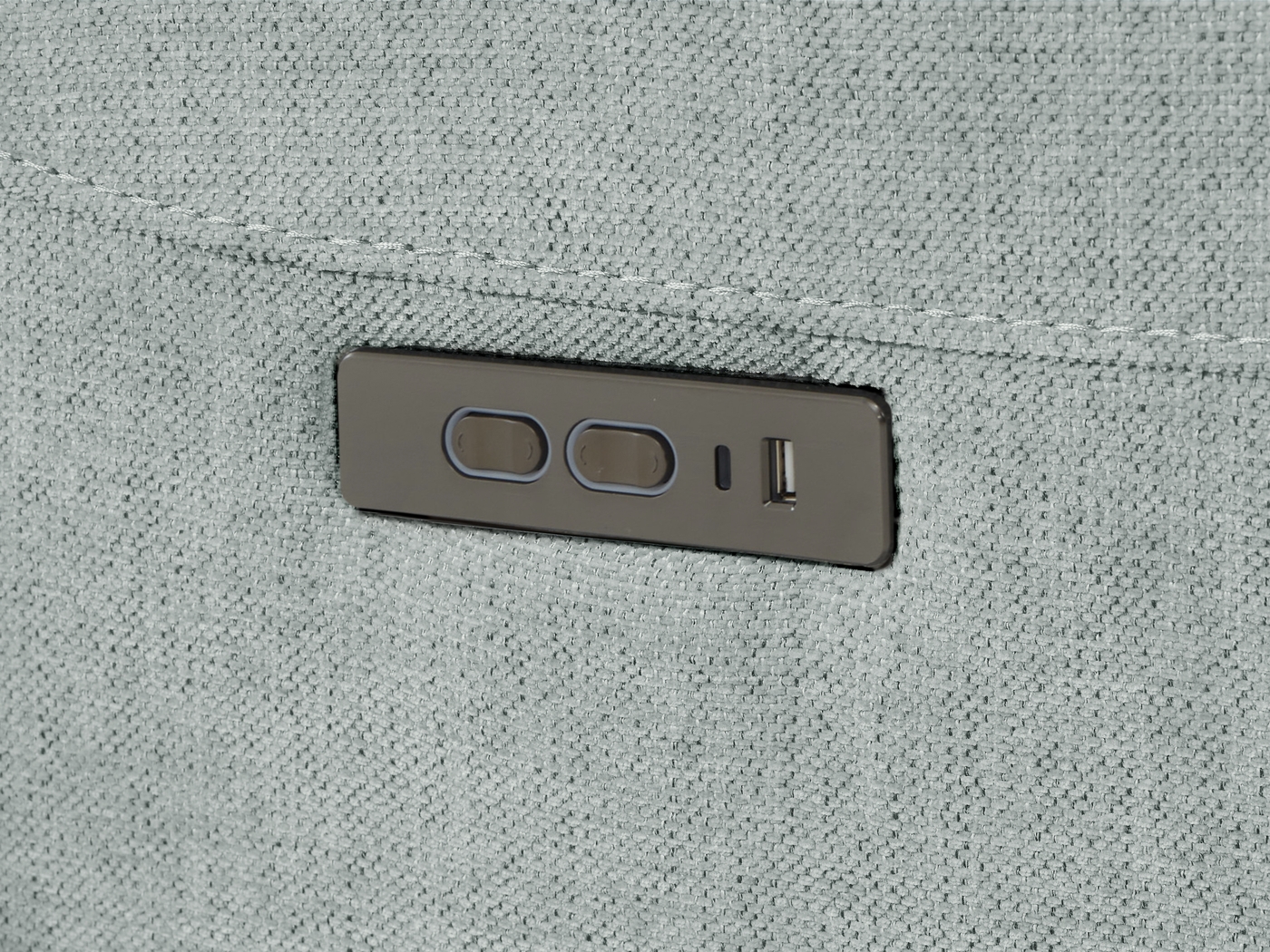 Meadow Park Seafoam 6 Pc Dual Power Reclining Living Room - Thumbnail - Image 6