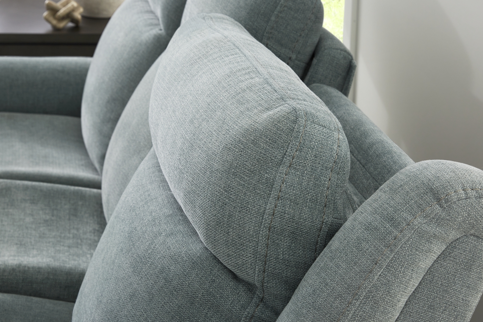 Meadow Park Seafoam 6 Pc Dual Power Reclining Living Room - Thumbnail - Image 10