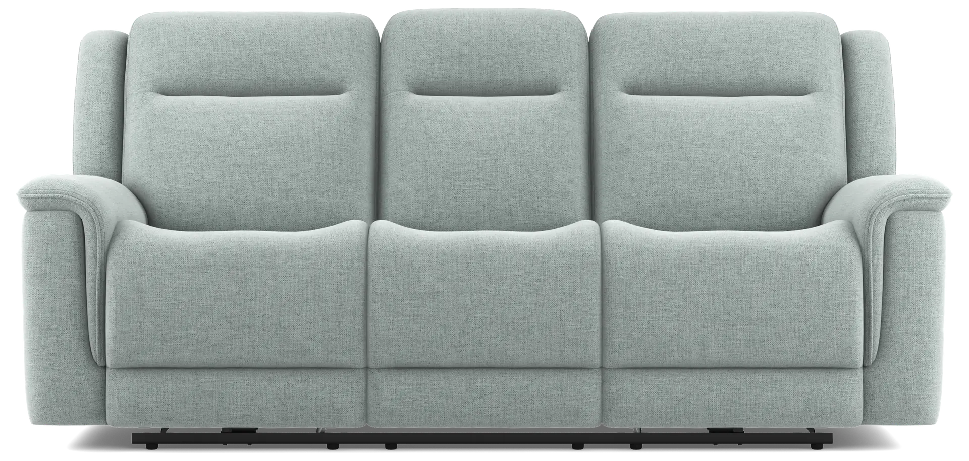 seafoam dual power reclining sofa