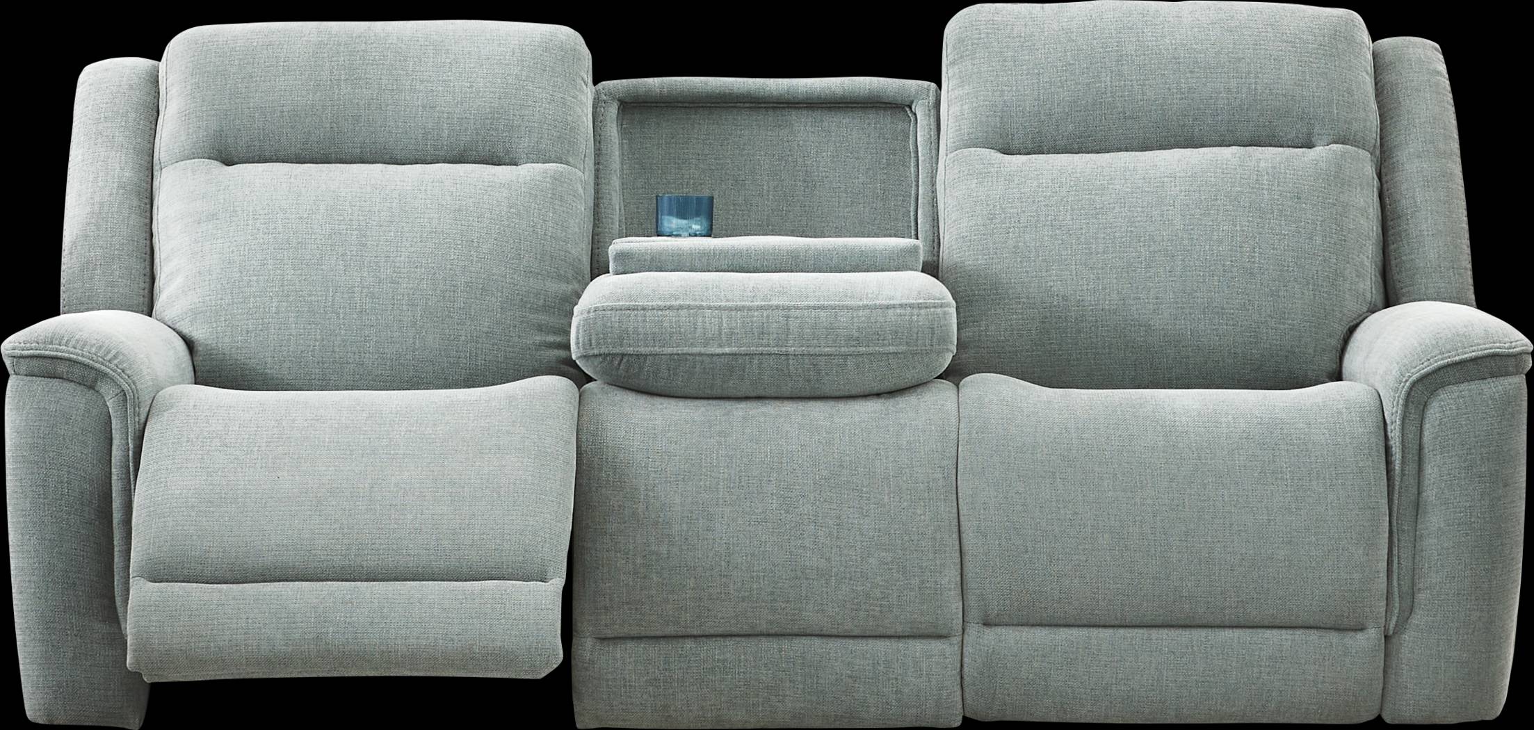 Meadow Park Seafoam Reclining Sofa - Thumbnail - Image 4