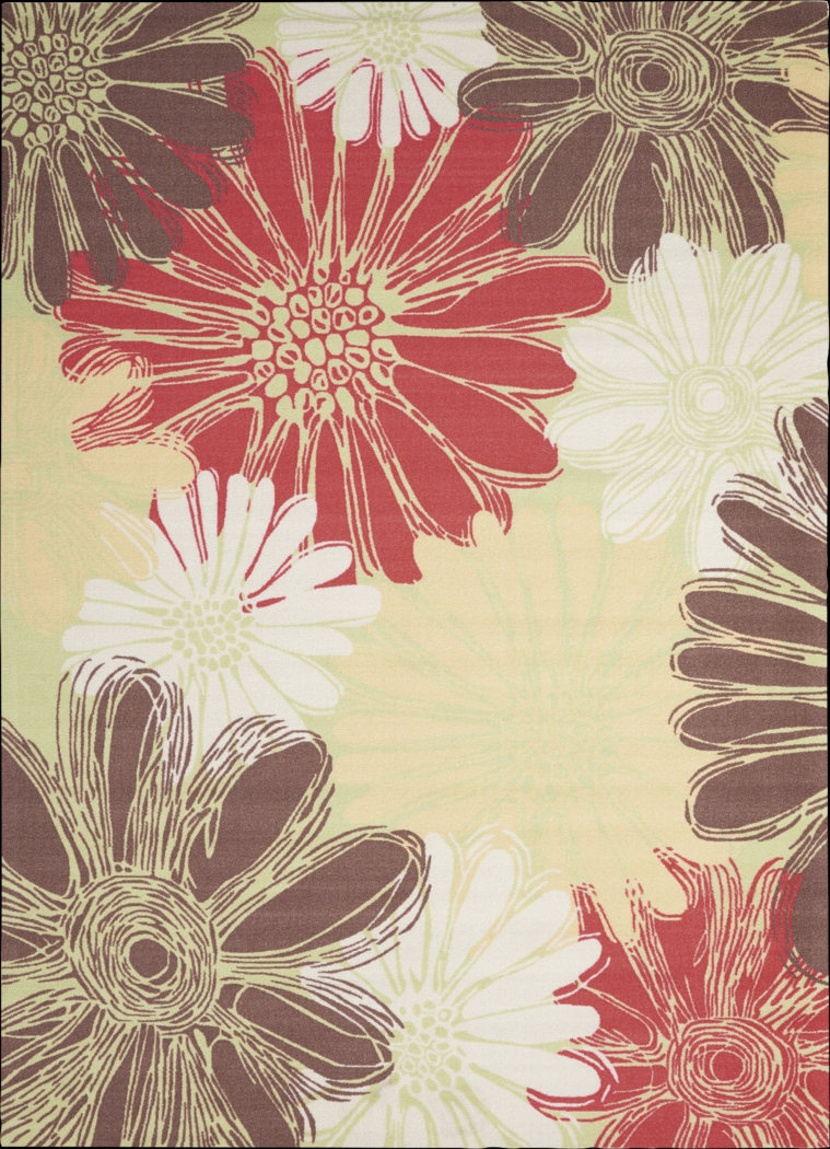Meadowmere Yellow 5'3 x 7'5 Indoor/Outdoor Rug - Thumbnail - Image 1