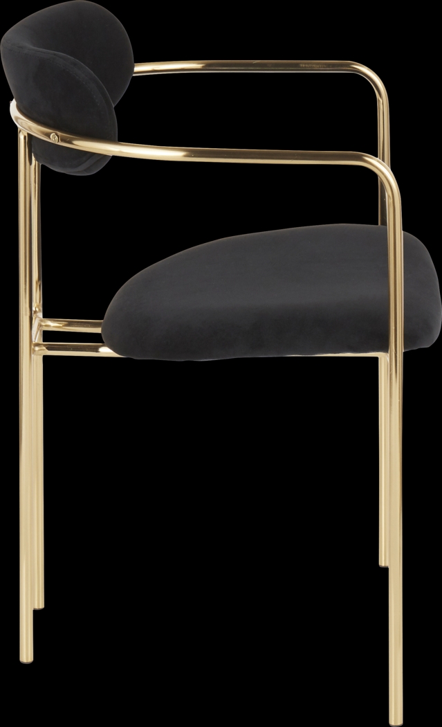 Meckling Black Arm Chair, Set of 2 - Thumbnail - Image 3