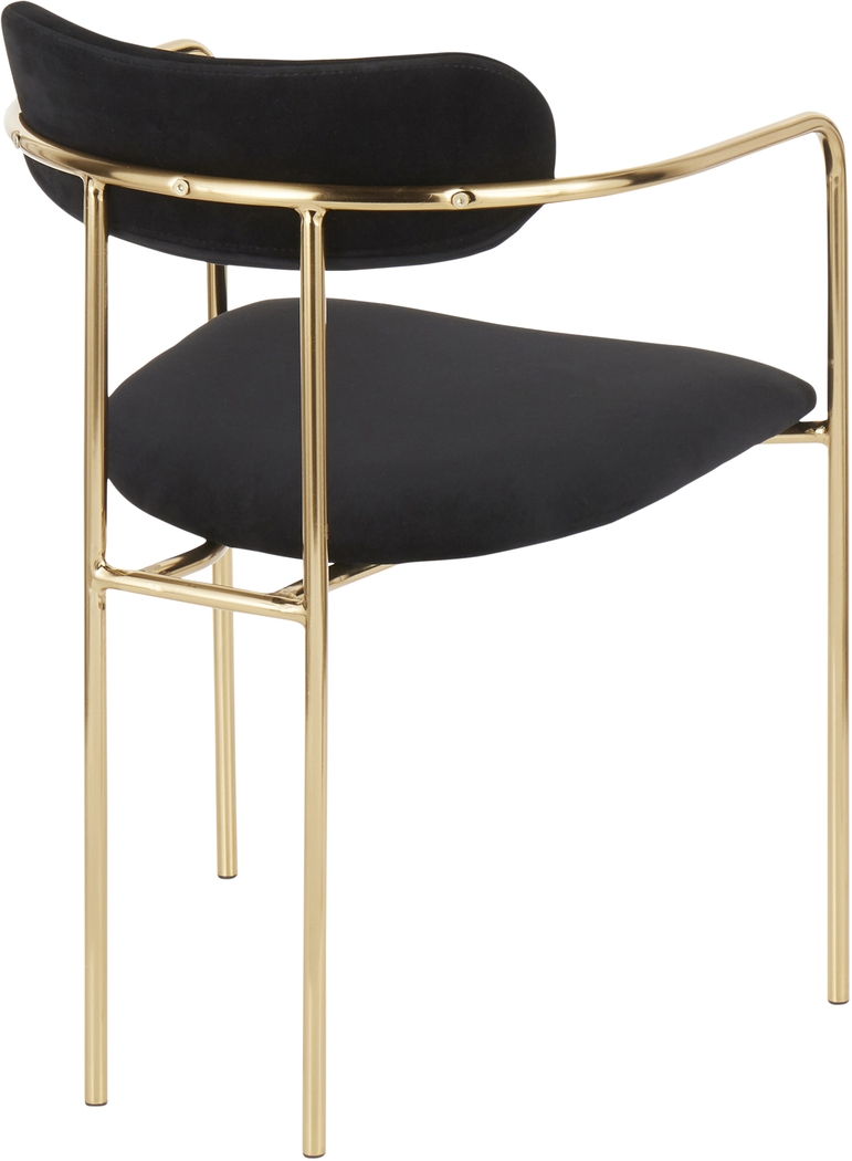 Meckling Black Arm Chair, Set of 2 - Thumbnail - Image 4