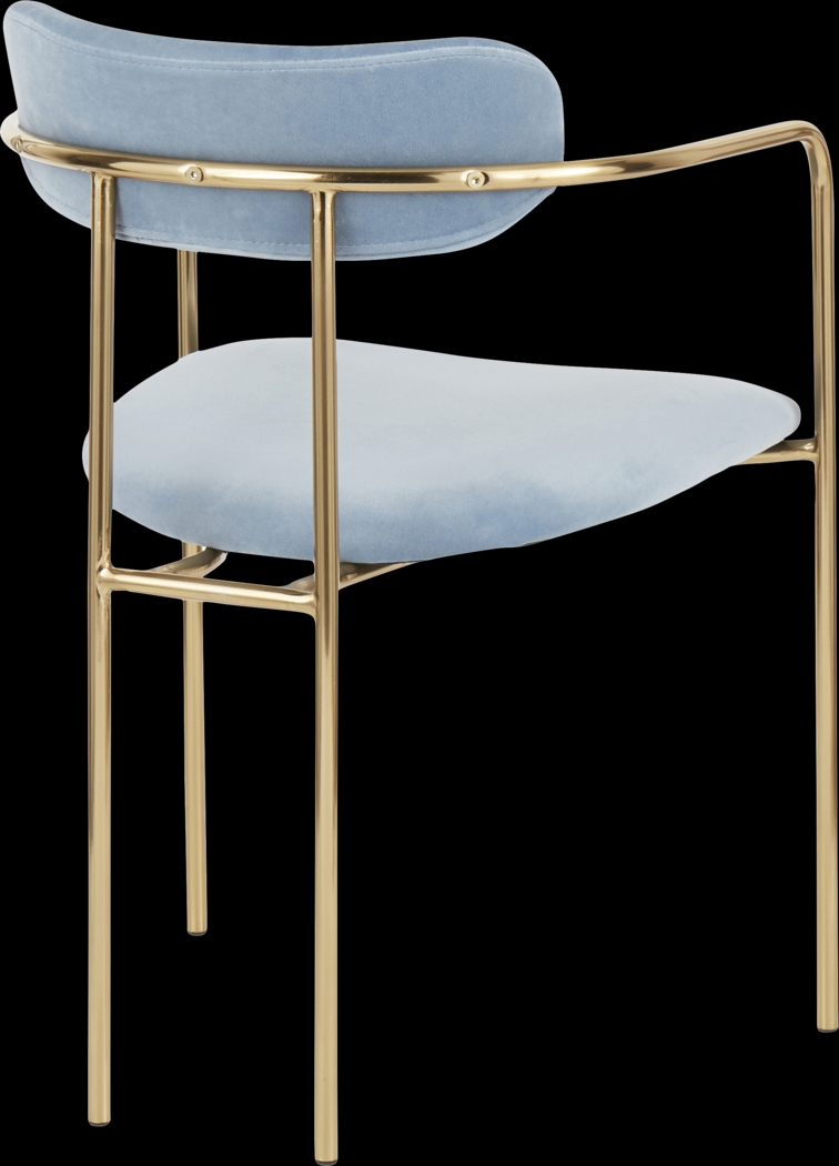 Meckling Blue Arm Chair, Set of 2 - Thumbnail - Image 4