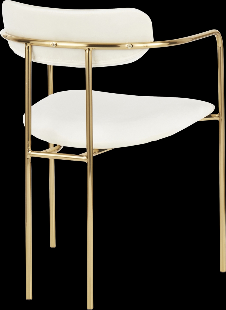 Meckling Cream Arm Chair, Set of 2 - Thumbnail - Image 4