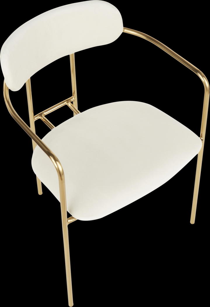 Meckling Cream Arm Chair, Set of 2 - Thumbnail - Image 7