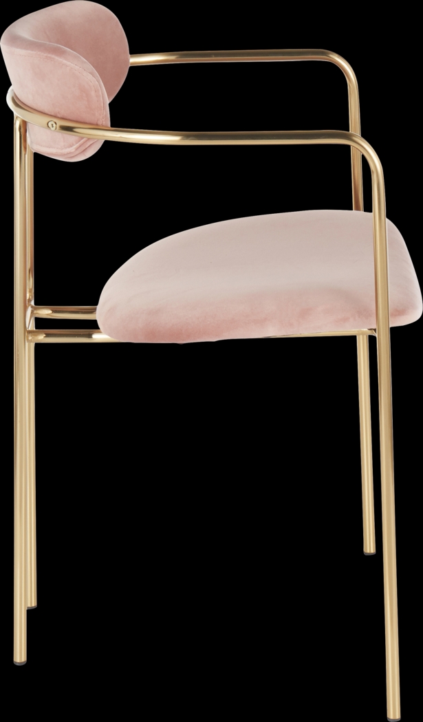 Meckling Pink Arm Chair, Set of 2 - Thumbnail - Image 3