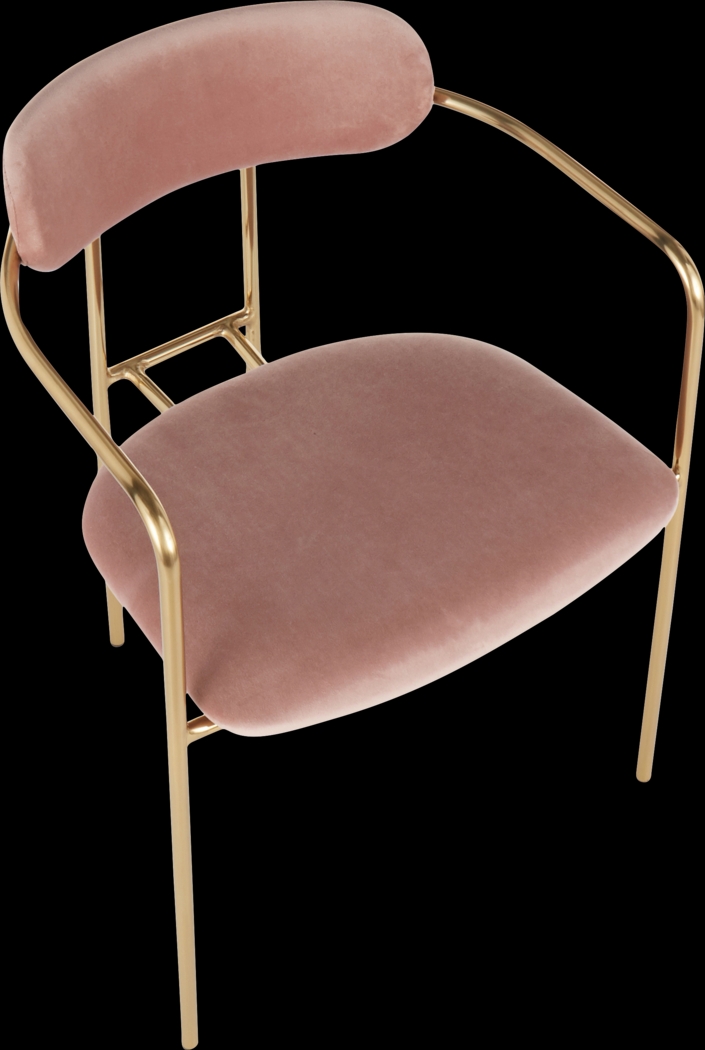 Meckling Pink Arm Chair, Set of 2 - Thumbnail - Image 7