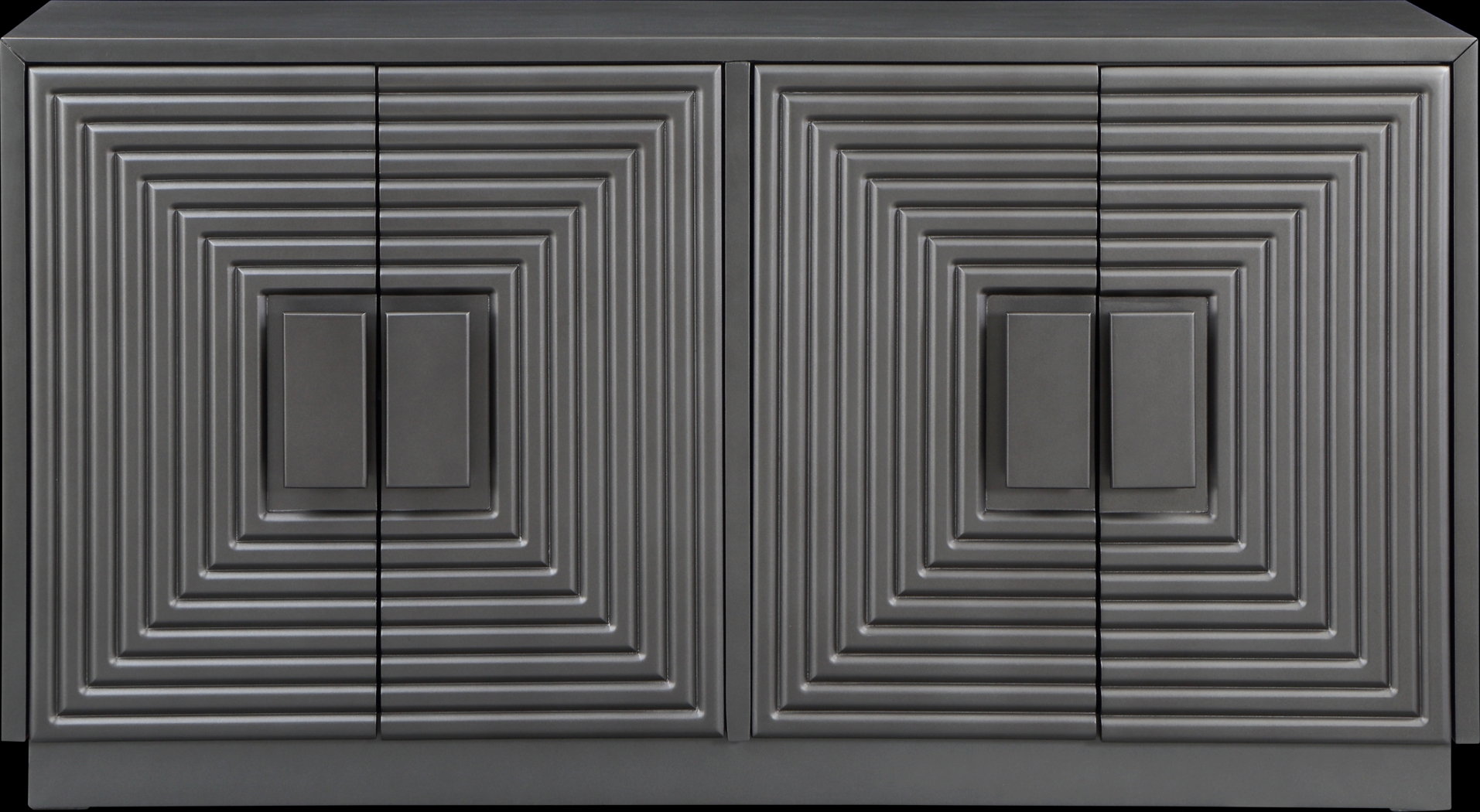 Medellian Gray 4 Door Accent Cabinet - Thumbnail - Image 3