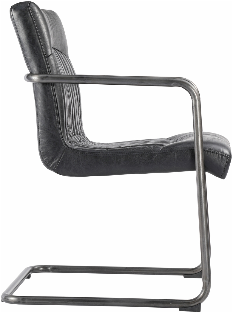 Medill Black Arm Chair, Set of 2 - Thumbnail - Image 3