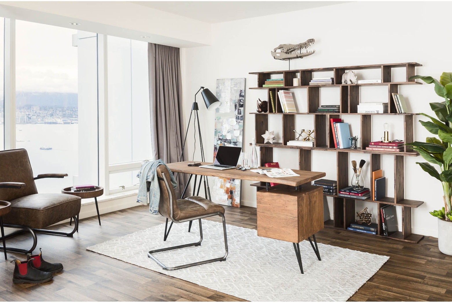 Medill Brown Side Chair, Set of 2 - Thumbnail - Image 5