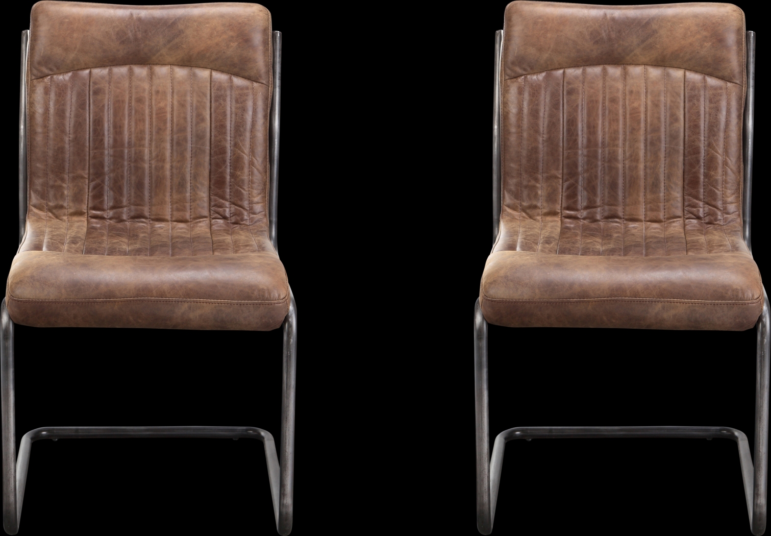 Medill Brown Side Chair, Set of 2 - Thumbnail - Image 1