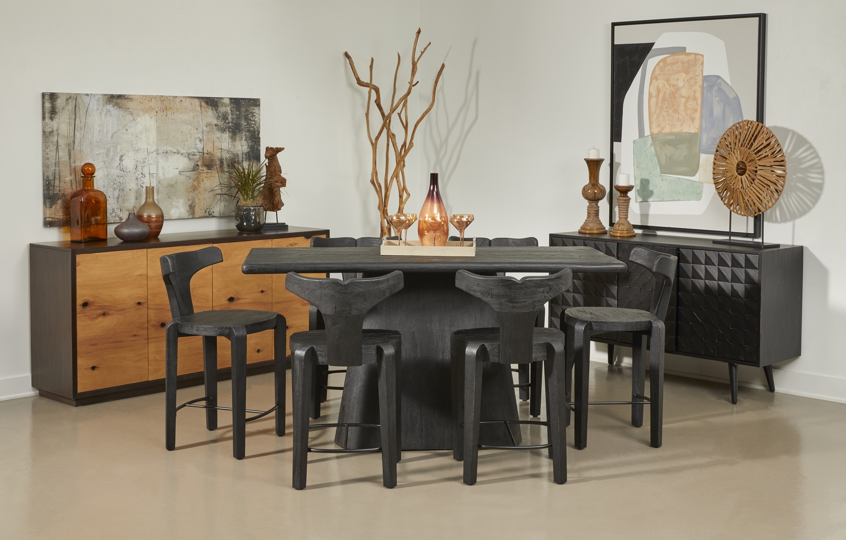 Meding Black Counter Height Stool - Thumbnail - Image 5