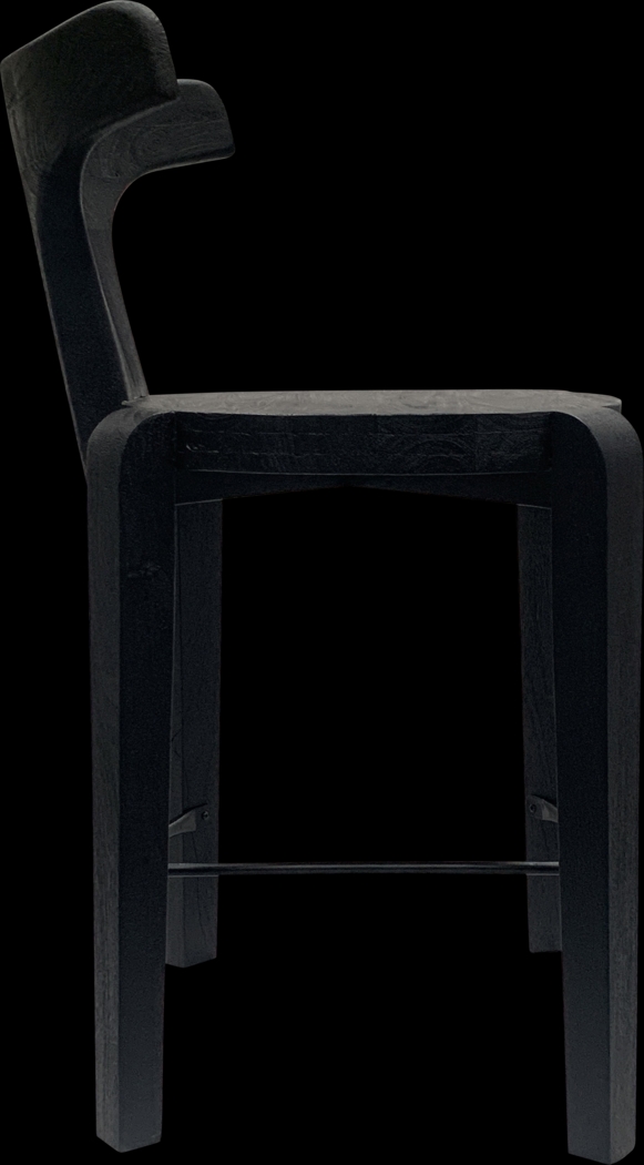 Meding Black Counter Height Stool - Thumbnail - Image 4