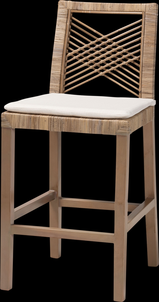 Medye Taupe Counter Stool - Thumbnail - Image 1