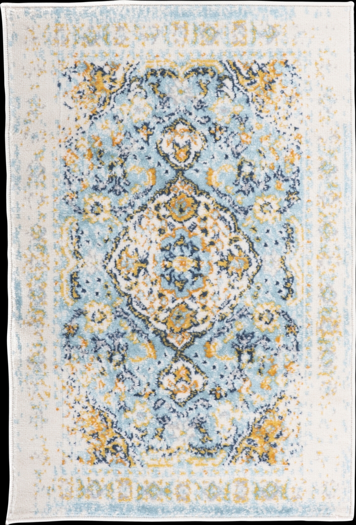 Meelan Blue 2' x 3' Rug - Thumbnail - Image 1