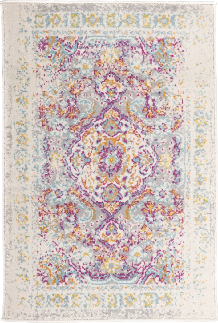 Meelan Gray 2' x 3' Rug - Thumbnail - Image 1