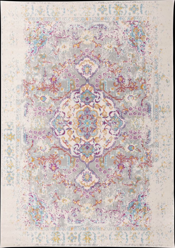 Meelan Gray 5' x 7' Rug - Thumbnail - Image 1