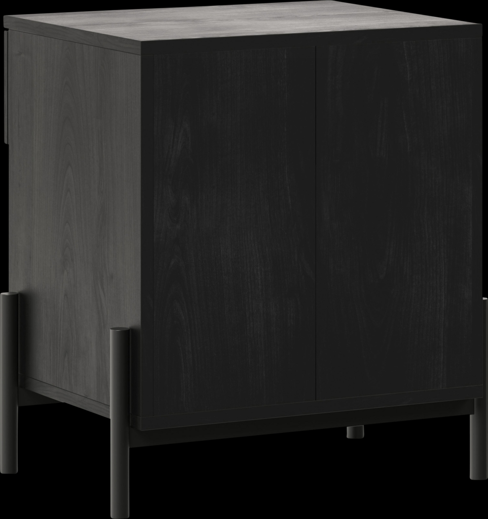 Megary Black Nightstand - Thumbnail - Image 3