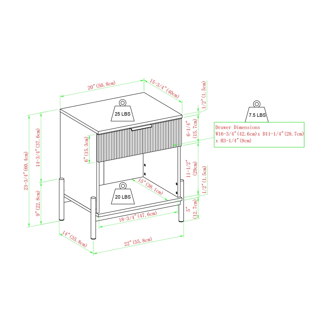 Megary Mocha Nightstand - Thumbnail - Image 5