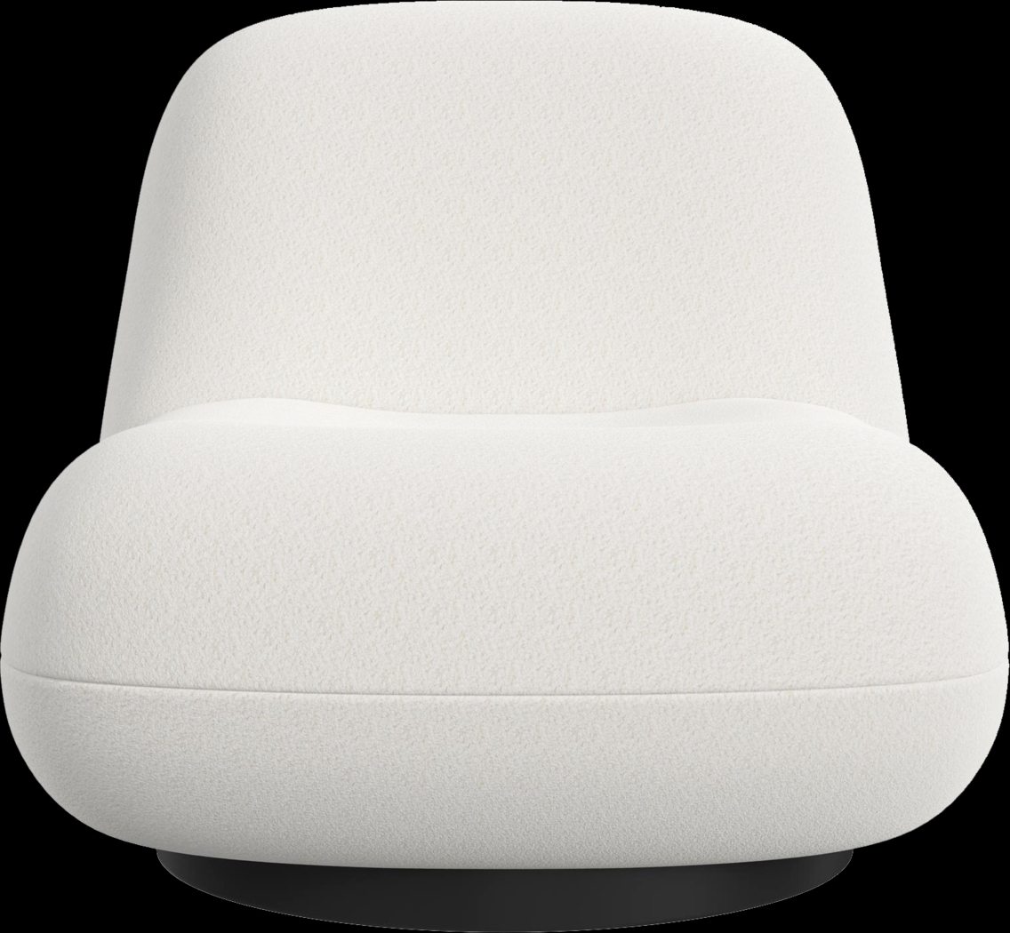 Mehlville White Swivel Accent Chair - Thumbnail - Image 5