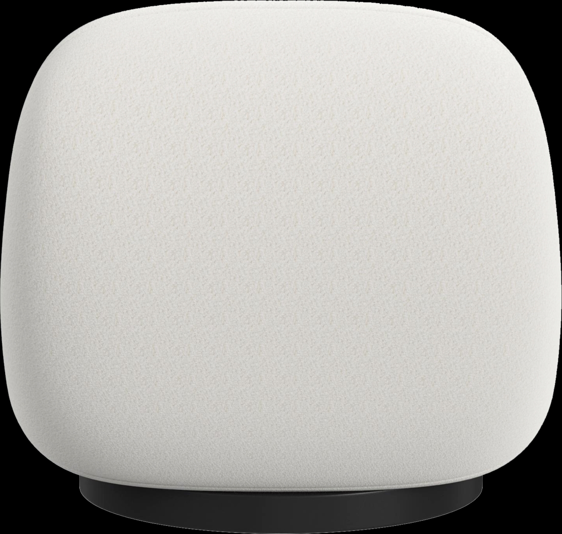 Mehlville White Swivel Accent Chair - Thumbnail - Image 8