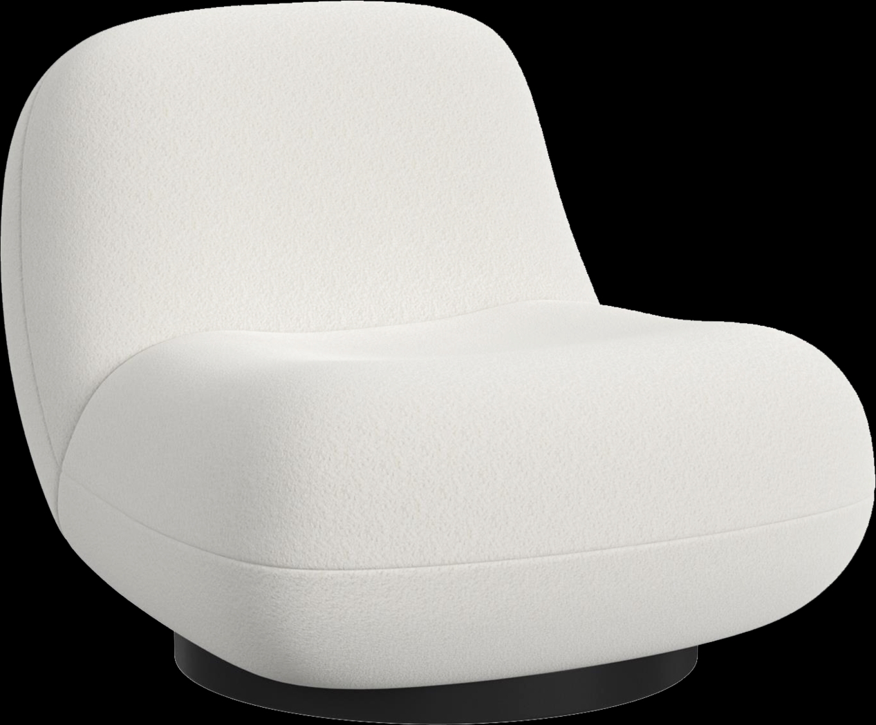 Mehlville White Swivel Accent Chair - Thumbnail - Image 1