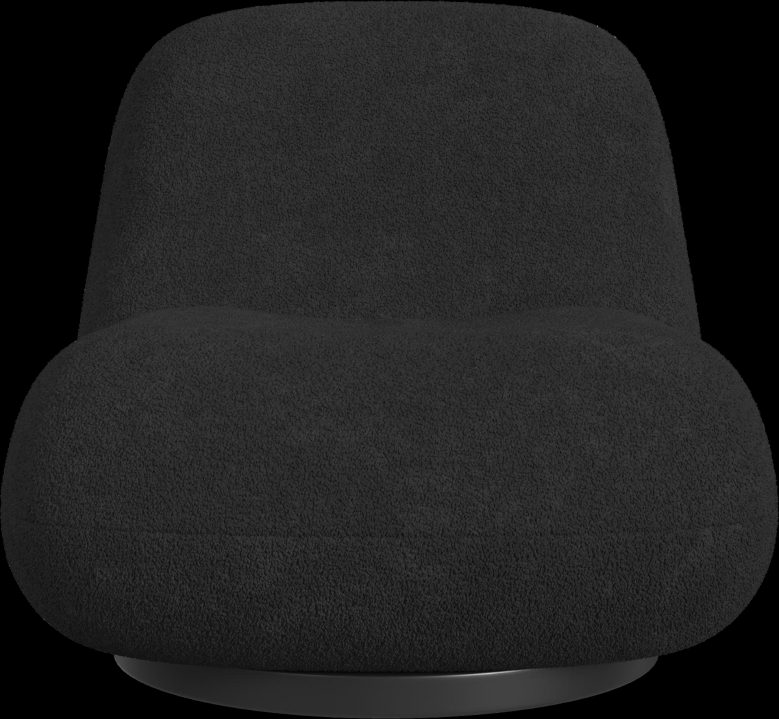 Mehville Black Swivel Accent Chair - Thumbnail - Image 3