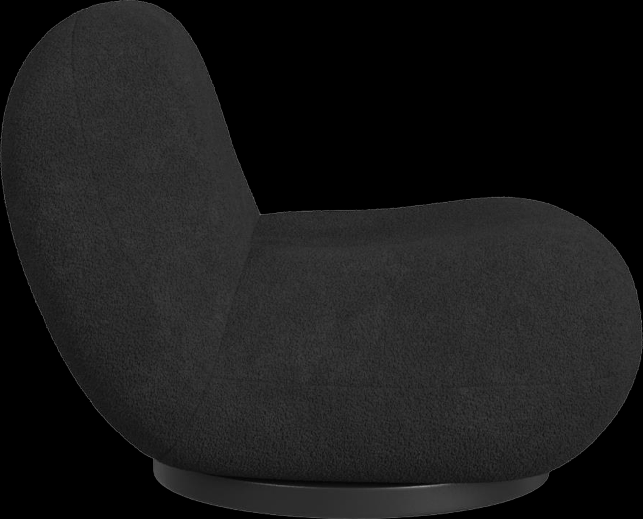 Mehville Black Swivel Accent Chair - Thumbnail - Image 4