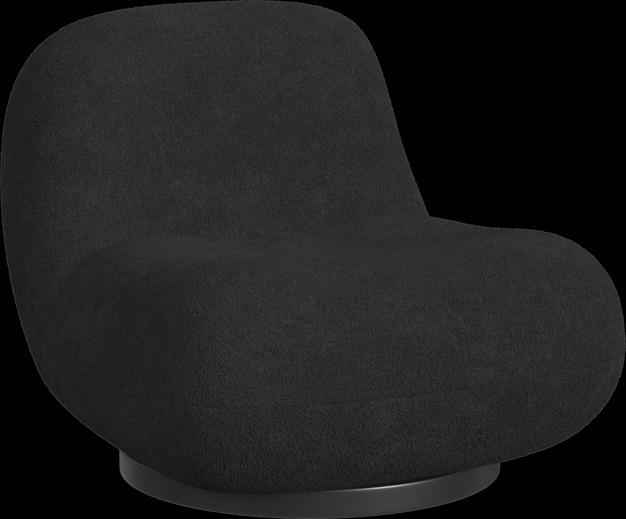 Mehville Black Swivel Accent Chair - Thumbnail - Image 1