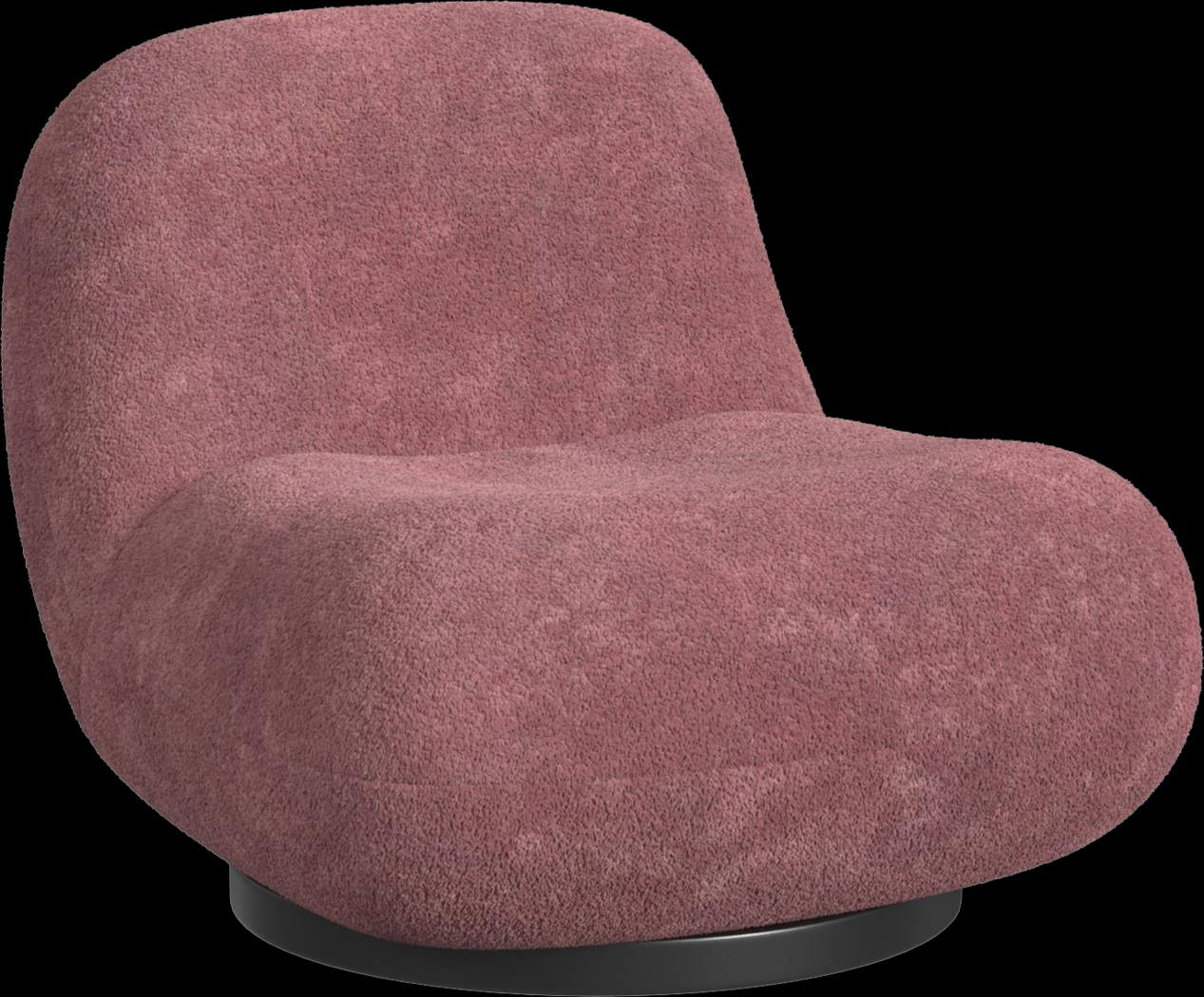Mehville Mauve Swivel Accent Chair - Thumbnail - Image 1