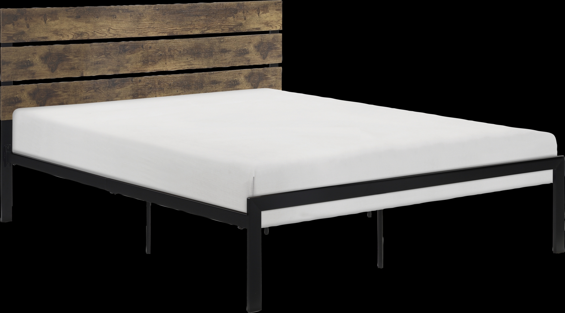 Meigs Brown Queen Platform Bed - Thumbnail - Image 3
