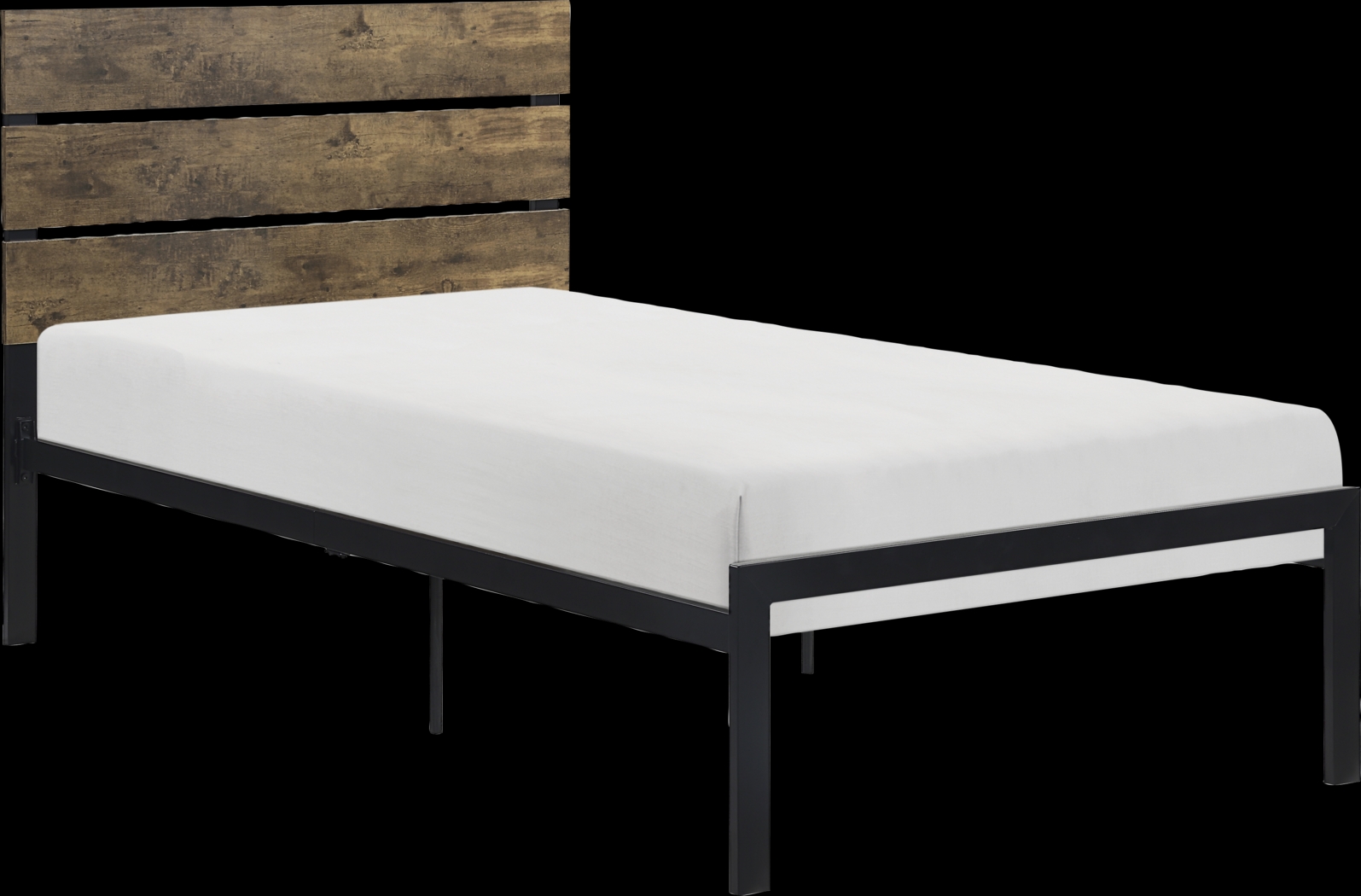 Meigs Brown Twin Platform Bed - Thumbnail - Image 3
