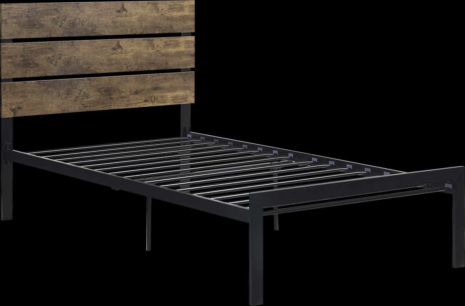 Meigs Brown Twin Platform Bed - Thumbnail - Image 1