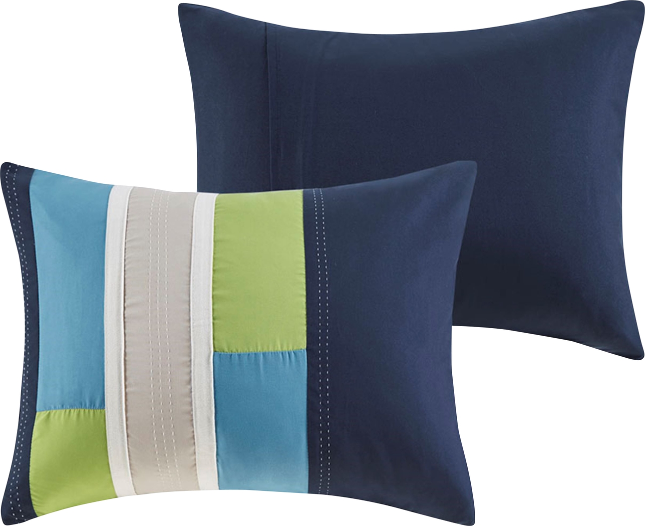 Meike Blue Twin Comforter Set - Thumbnail - Image 6