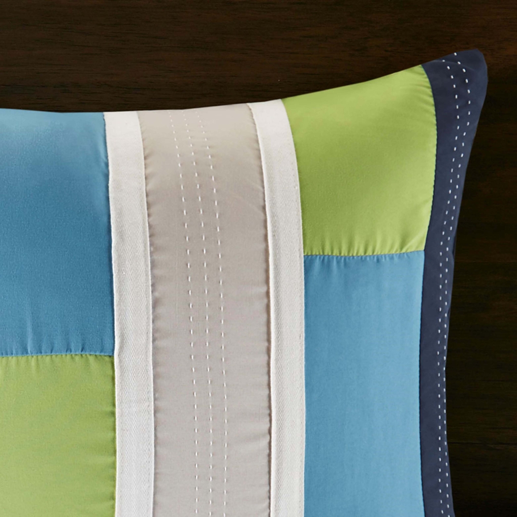 Meike Blue Twin Comforter Set - Thumbnail - Image 8