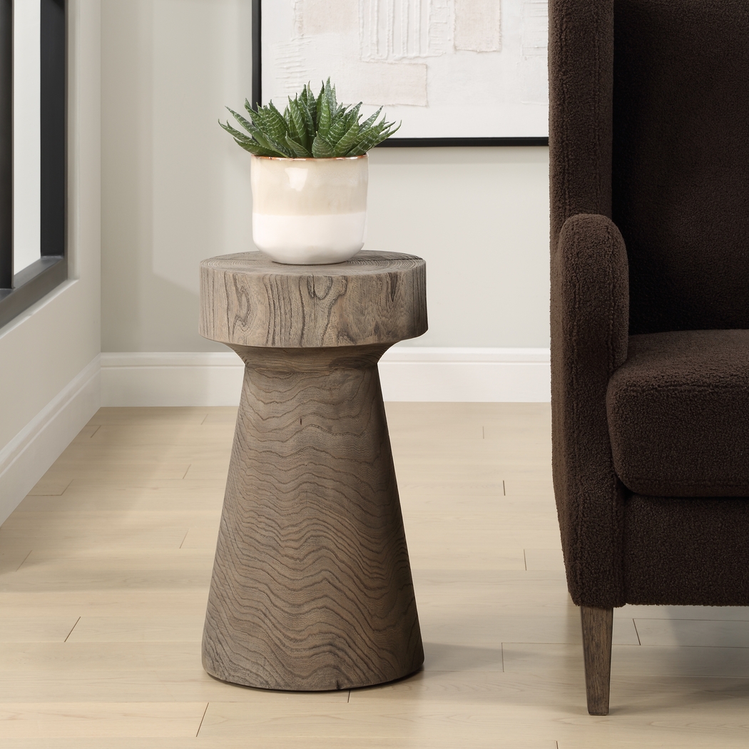 Meila Oak Accent Table - Thumbnail - Image 2