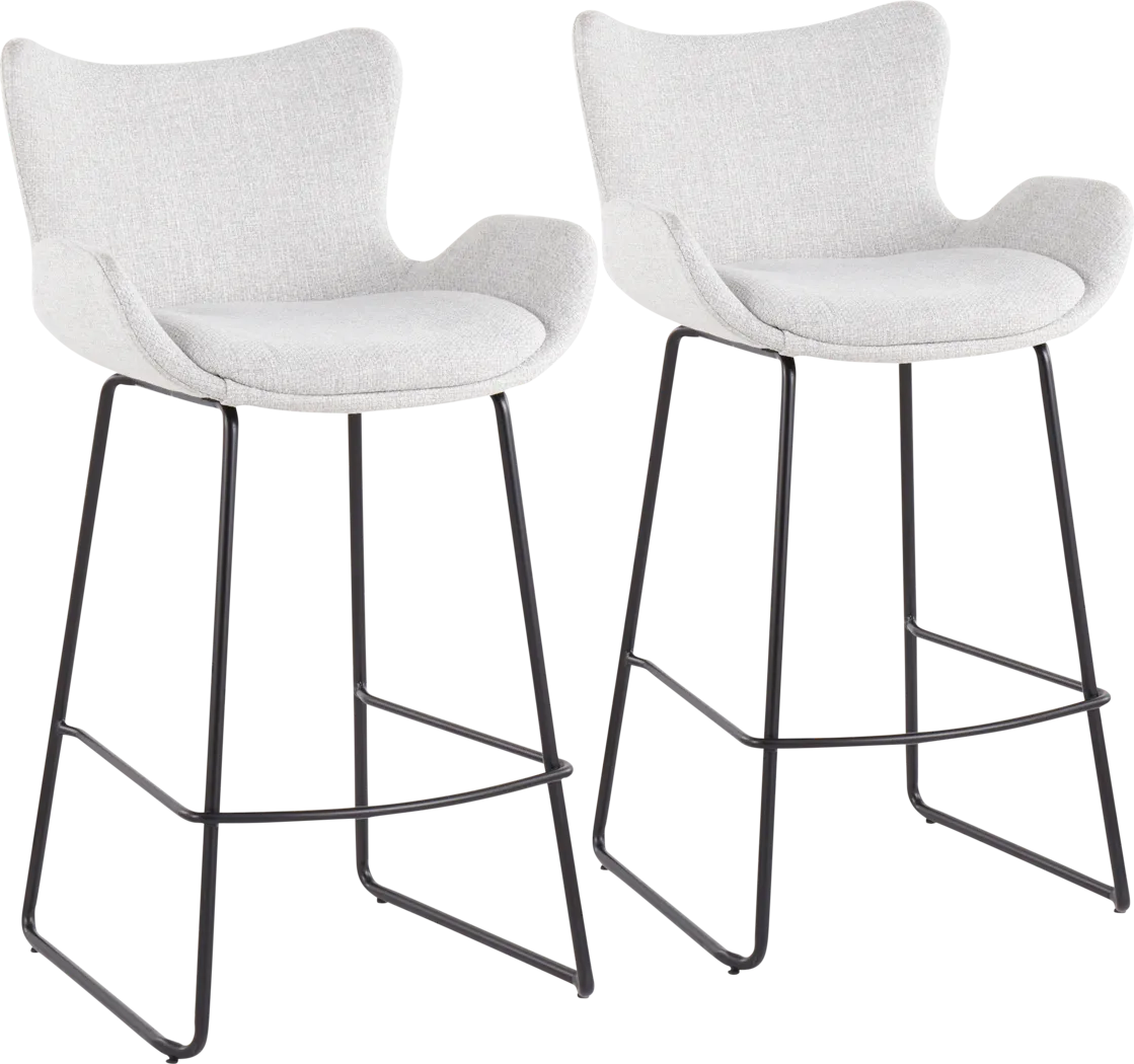 Meinhard Gray Counter Height Stool, Set of 2 - Thumbnail - Image 1