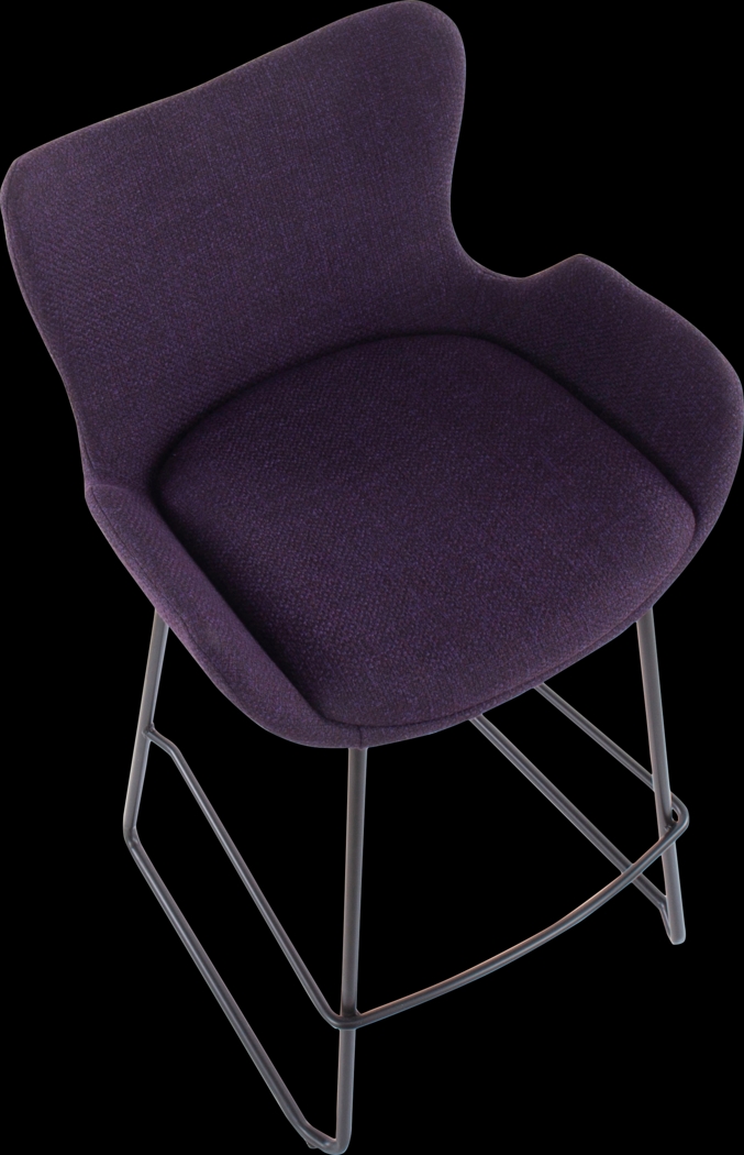 Meinhard Purple Counter Height Stool, Set of 2 - Thumbnail - Image 7