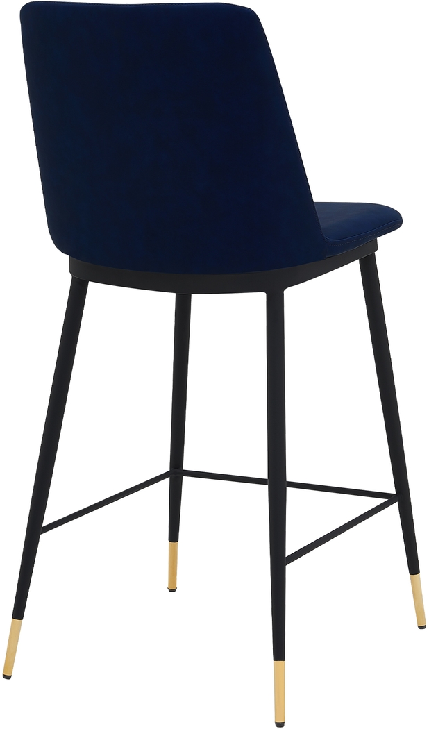 Melaina Dark Blue Counter Height Stool - Thumbnail - Image 3