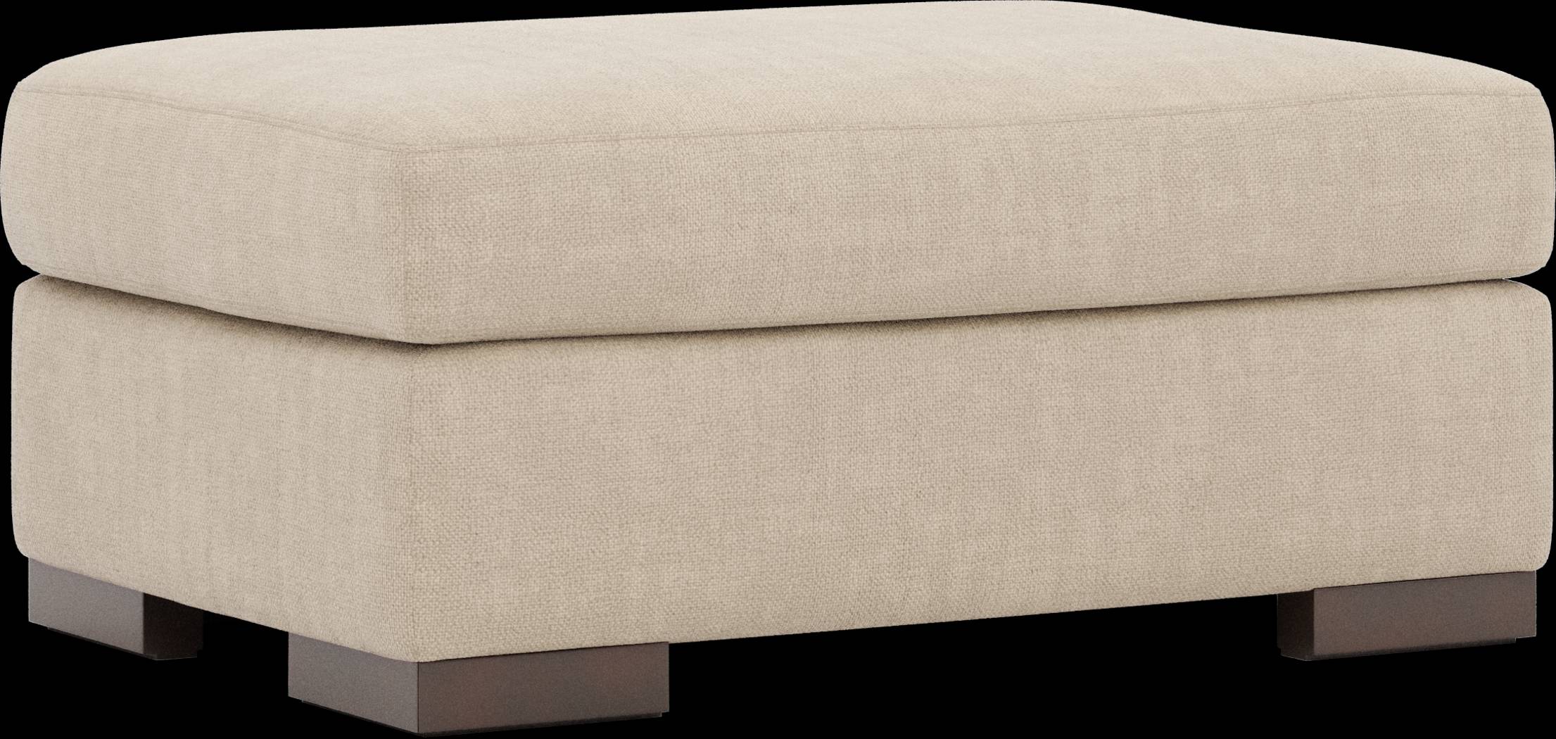 Melbourne Beige Ottoman - Thumbnail - Image 1