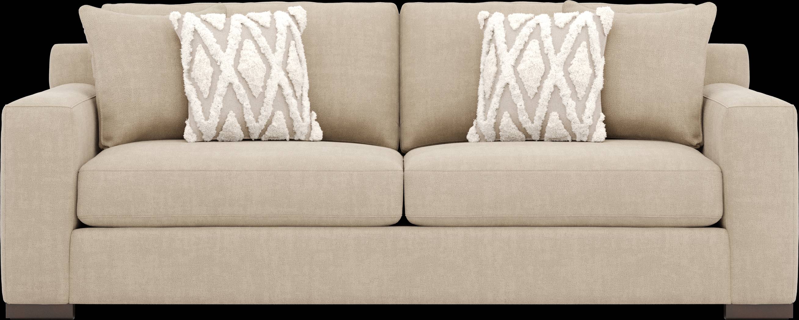 Melbourne Beige 7 Pc Living Room with Sleeper Sofa - Thumbnail - Image 2