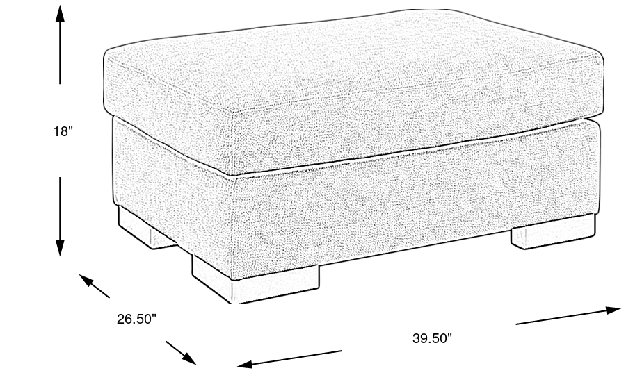 Dimension Image. Please refer to the Dimension Tab on this page for dimension details.