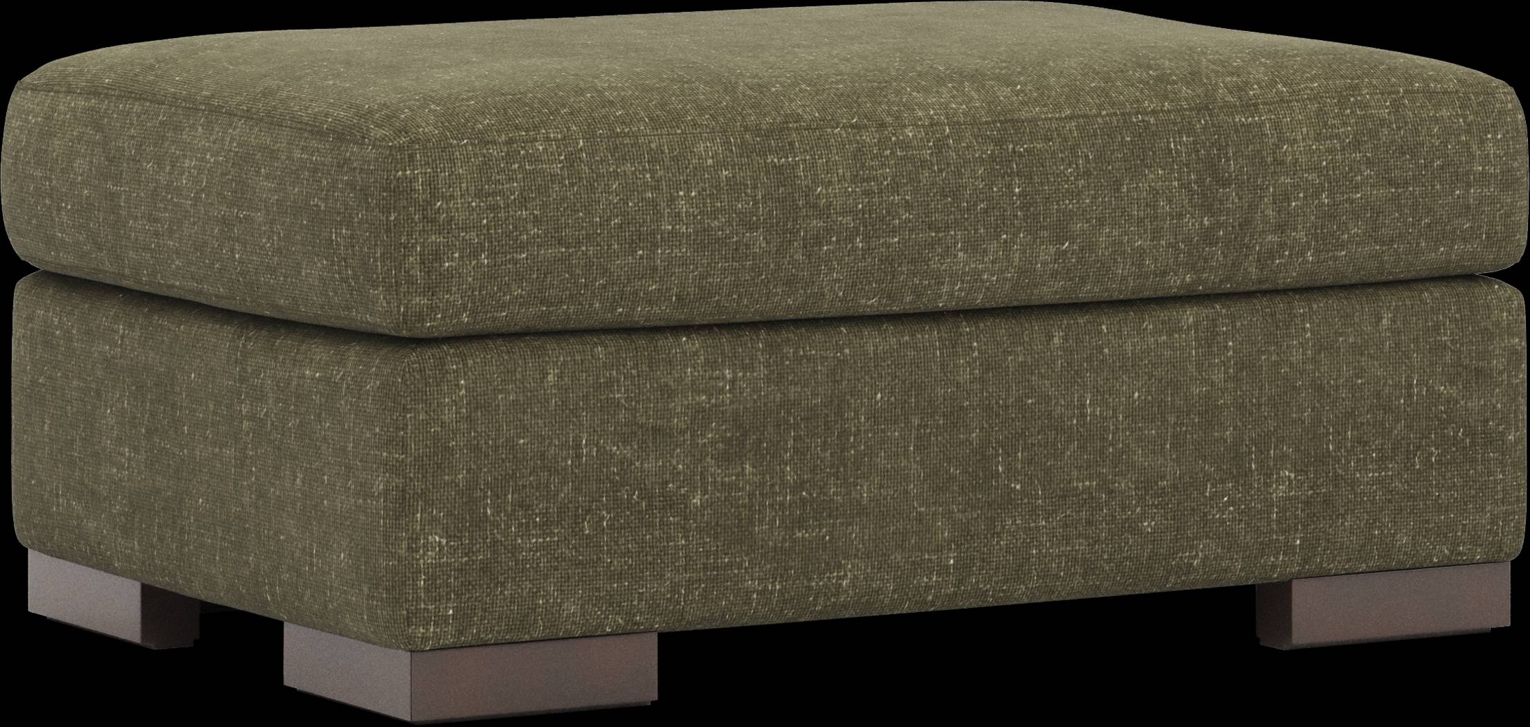 Melbourne Olive Ottoman - Thumbnail - Image 1