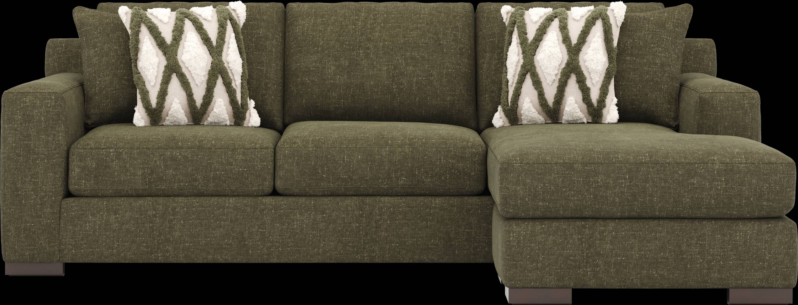 Melbourne Olive 5 Pc Sectional Living Room - Thumbnail - Image 3