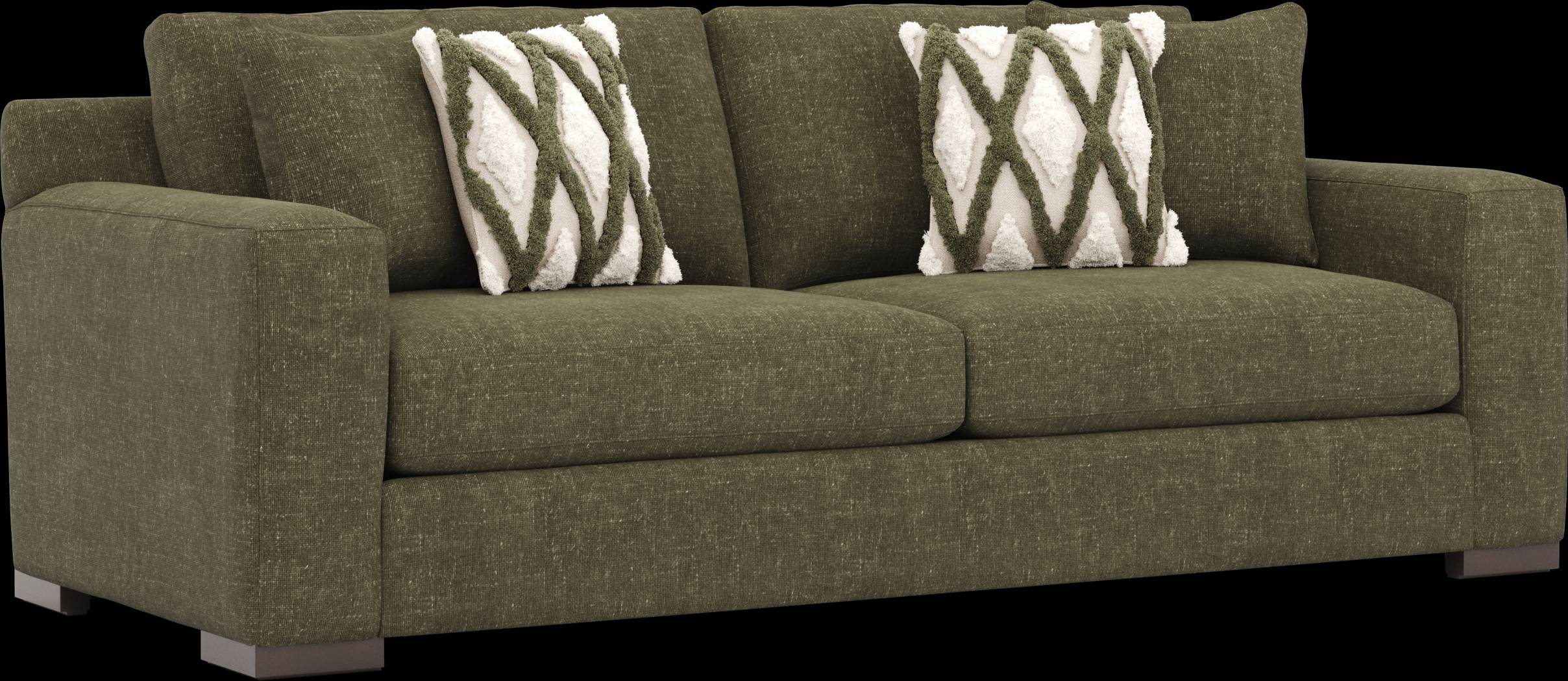 Melbourne Olive Sofa - Thumbnail - Image 3