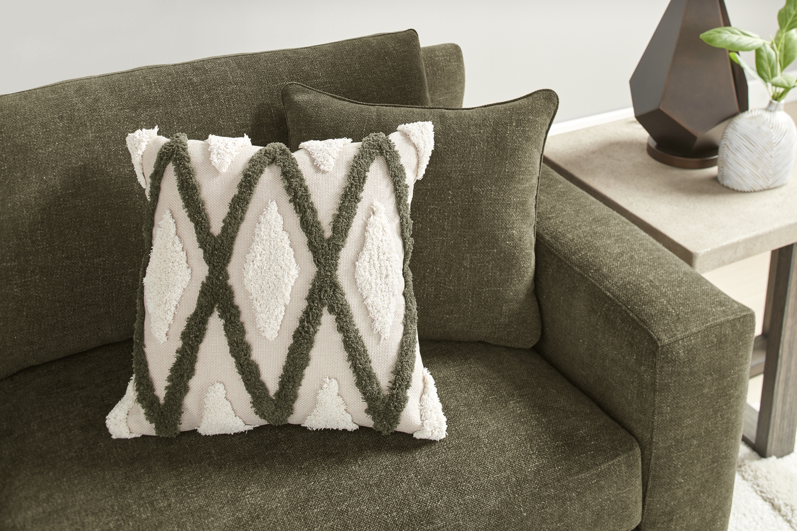 Melbourne Olive Sofa - Thumbnail - Image 4