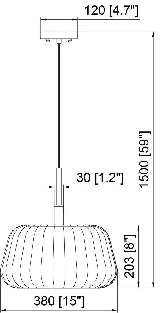 Meldrum Lane White Pendant - Thumbnail - Image 3